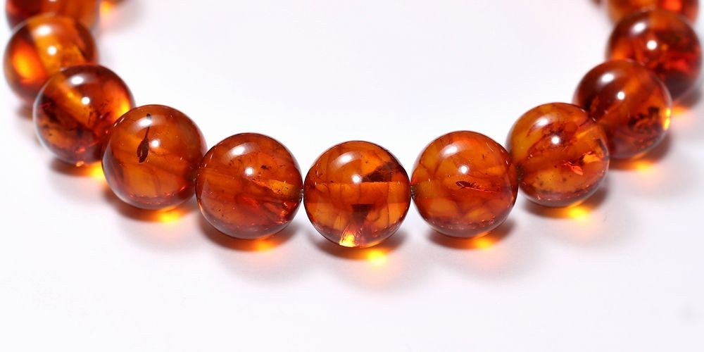 セミオーダー]アンバーブレスレット/琥珀（約10mm玉） - 埼玉県吉川市