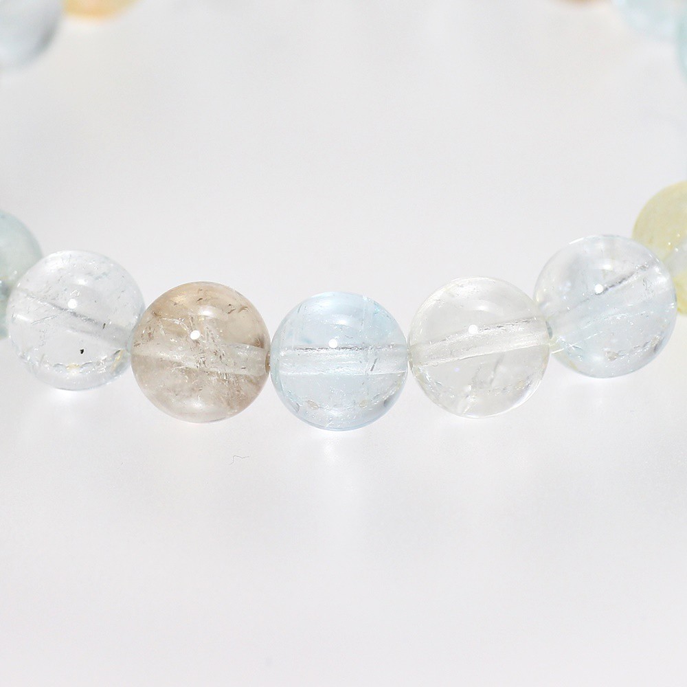 さかい‼️ハートの水入水晶とホワイトトパーズのブレスレット 最高品質