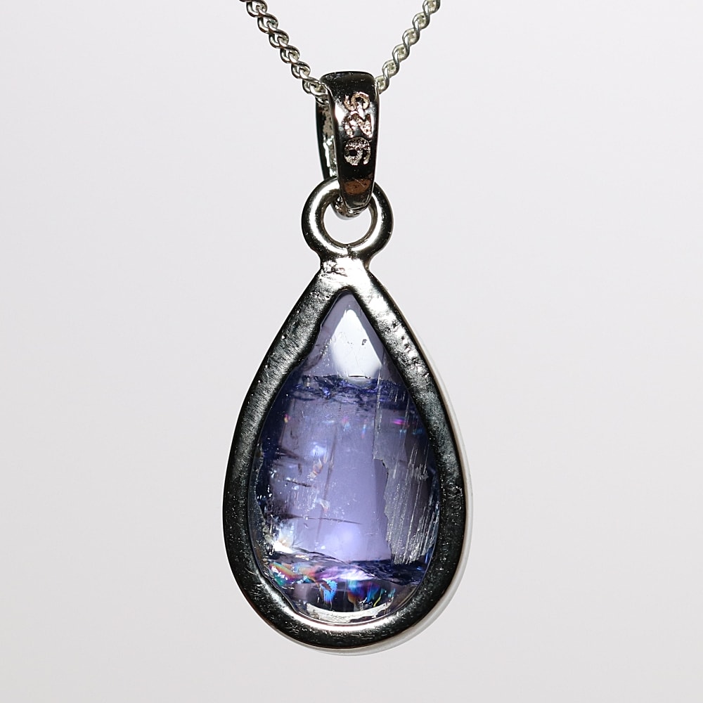 トップクォリティ] 宝石質タンザナイトペンダントトップ（シルバー925