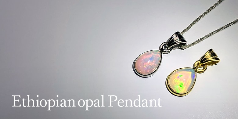エチオピアオパールペンダント（ネックレストップ） - 埼玉県吉川市の