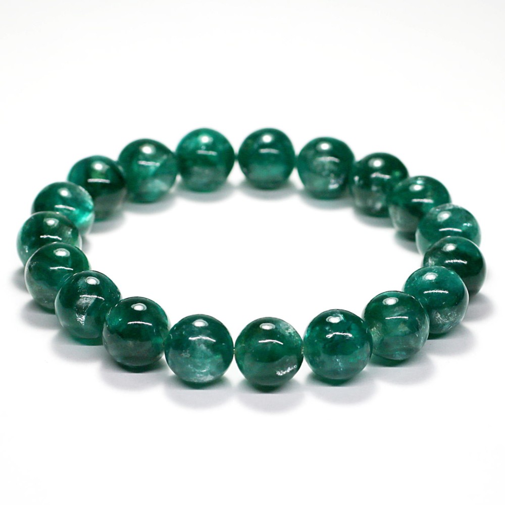 最高品質]グリーンマイカブレスレット（約11mm玉） - 埼玉県吉川市の
