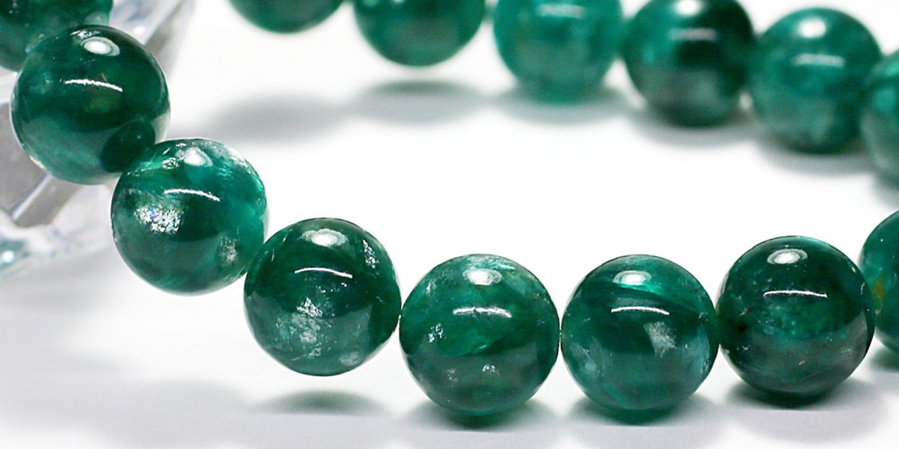 最高品質]グリーンマイカブレスレット（約11mm玉） - 埼玉県吉川市の