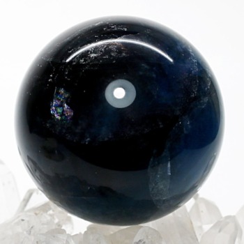 高品質]ブルーグリーンフローライト丸玉/スフィア（球体直径58.7mm