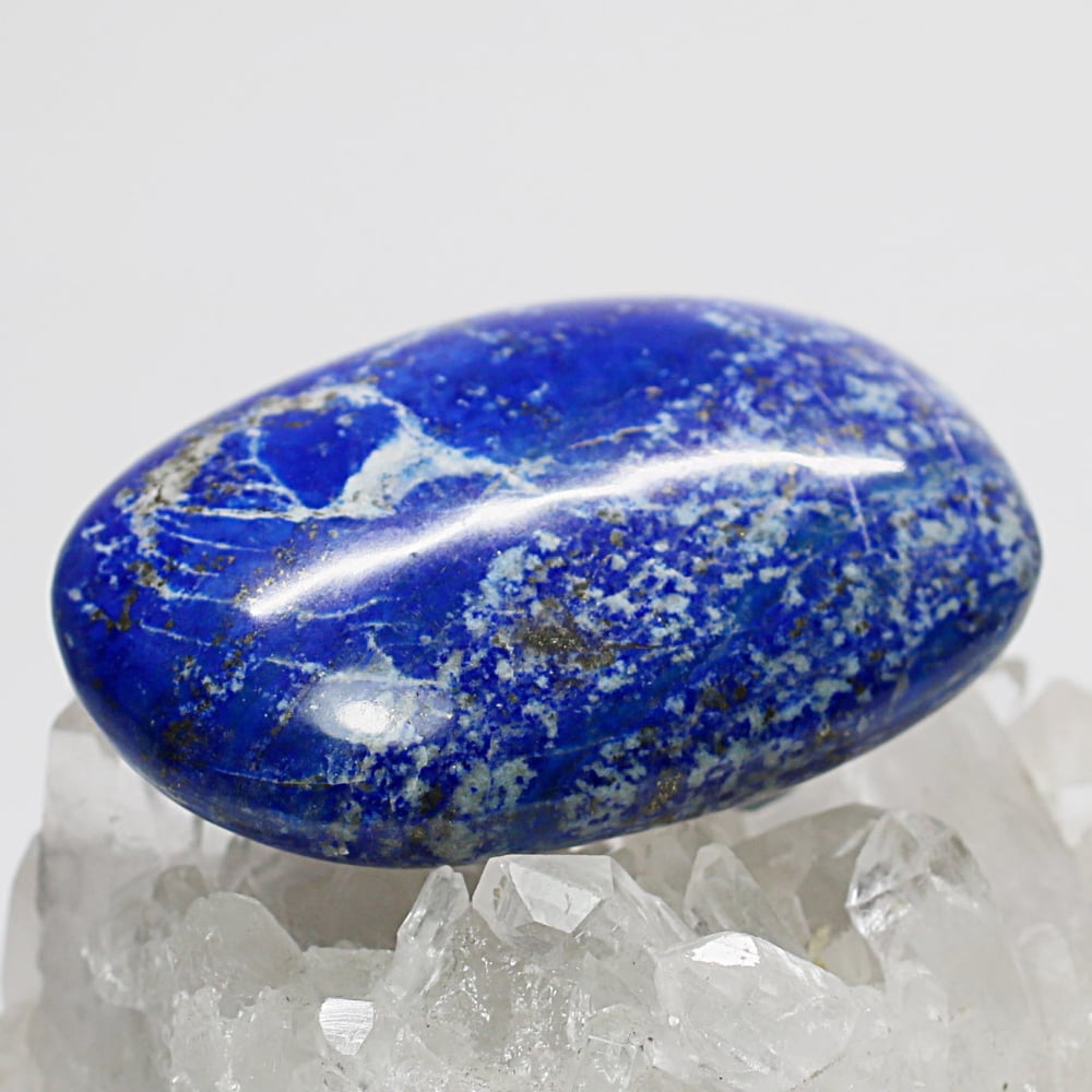 高品質]アフガニスタン産ラピスラズリ磨き原石/タンブルフォーム（置物