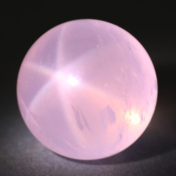 スターローズクォーツ丸玉（スフィア、球体石） - 埼玉県吉川市の