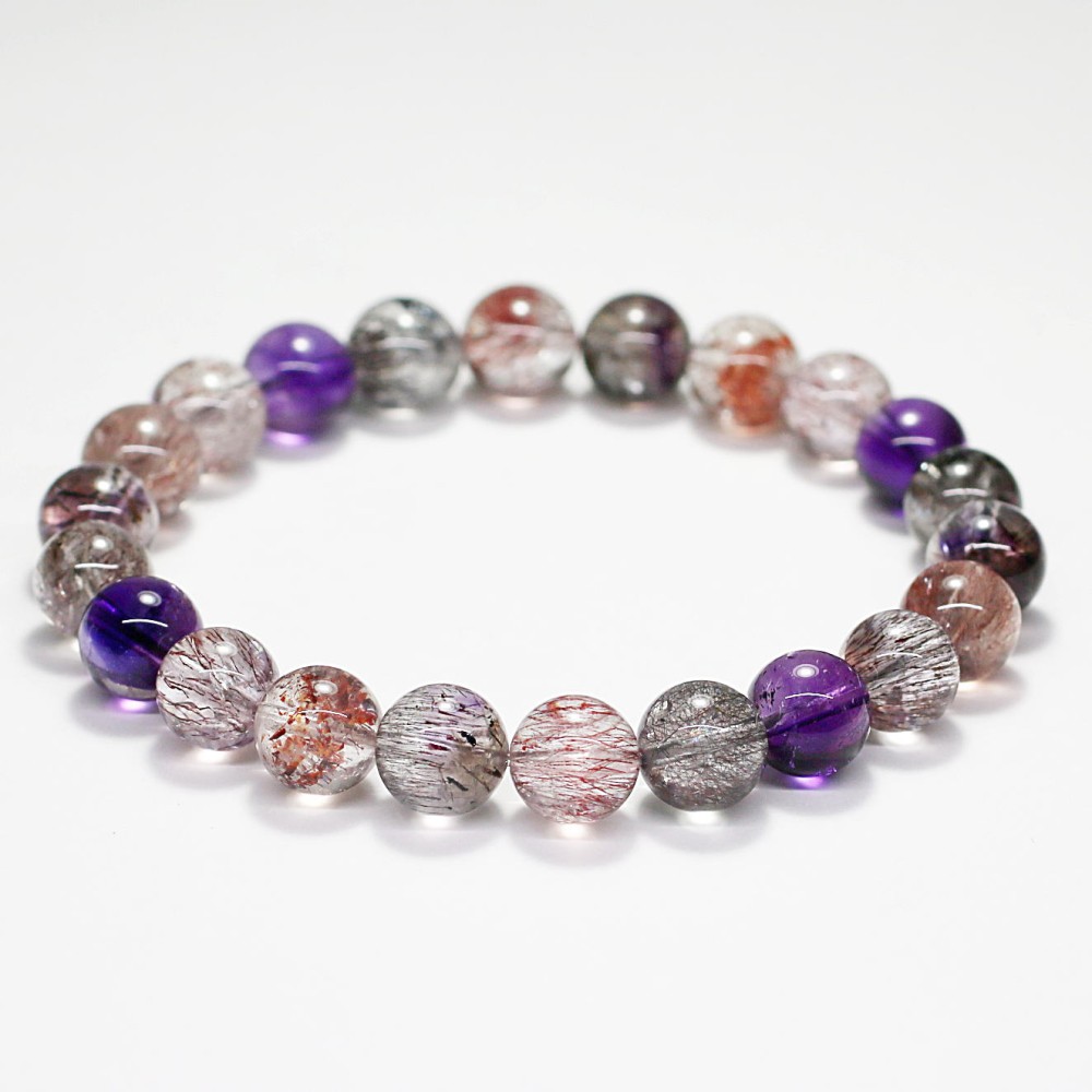 高品質]ミックススーパーセブンブレスレット（約8.5mm玉） - 埼玉県