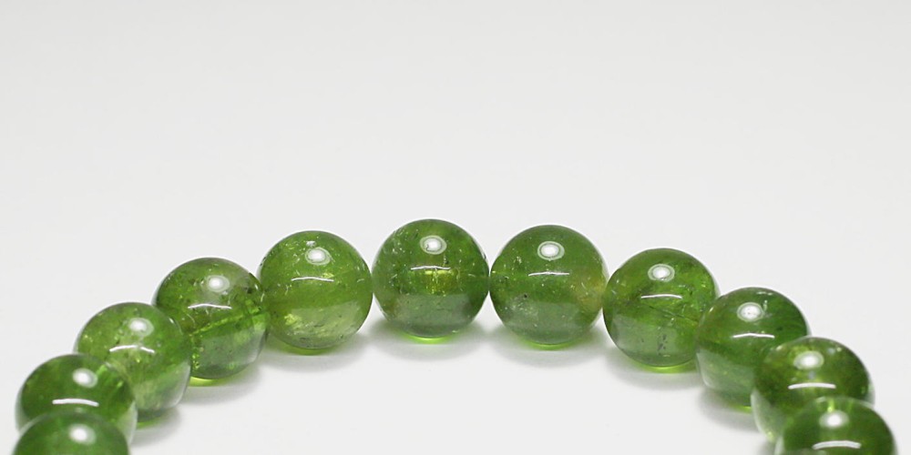 高品質]グリーントルマリンブレスレット（約10.5mm玉） - 埼玉県吉川市