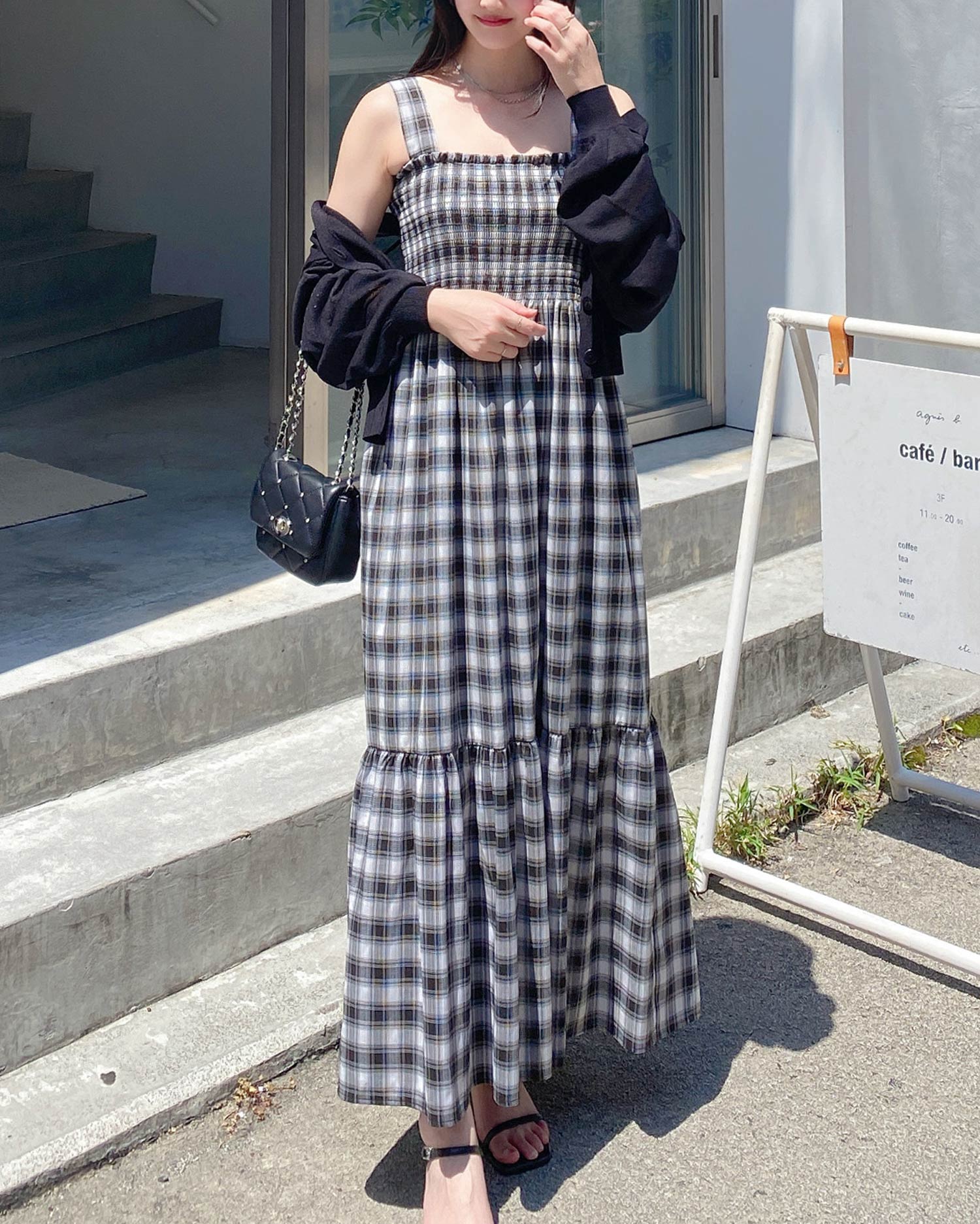 チェック柄シャーリングワンピース｜INGNI(イング) 公式通販｜INGNI STORE