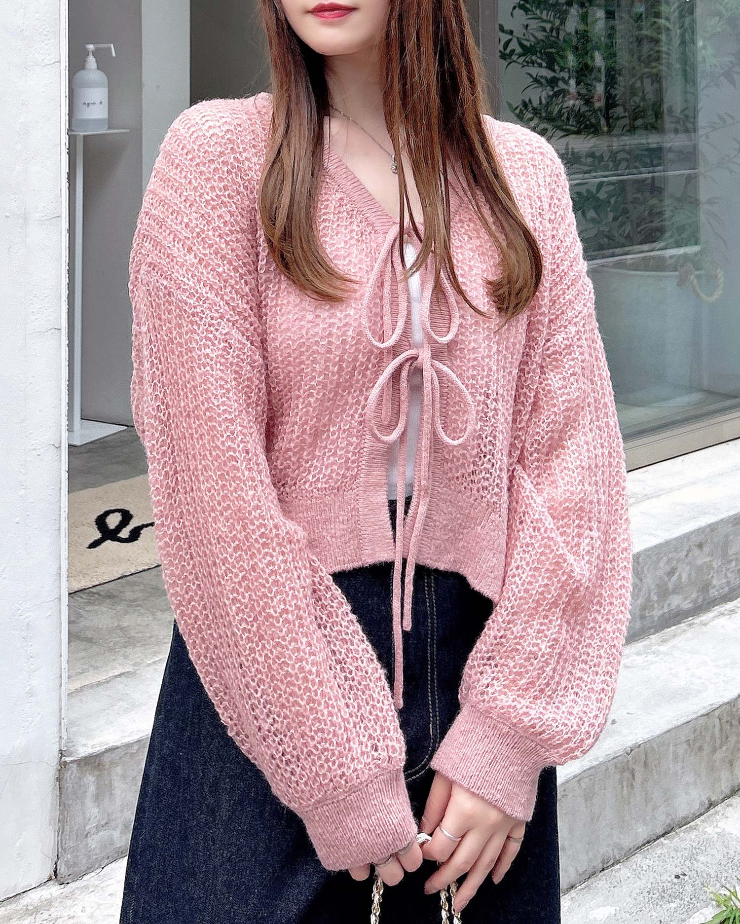 フロントリボンモヘアニットカーディガン｜INGNI(イング) 公式通販