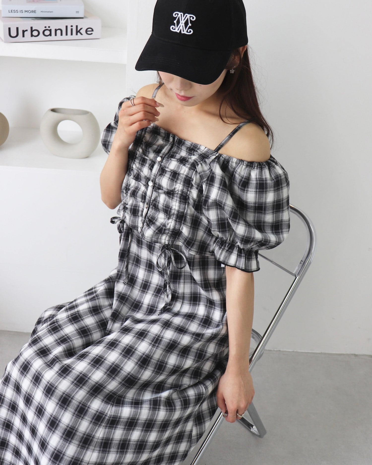 3／4 2時までの限定価格】【WEB限定】ドロストブラウス＋キャミ