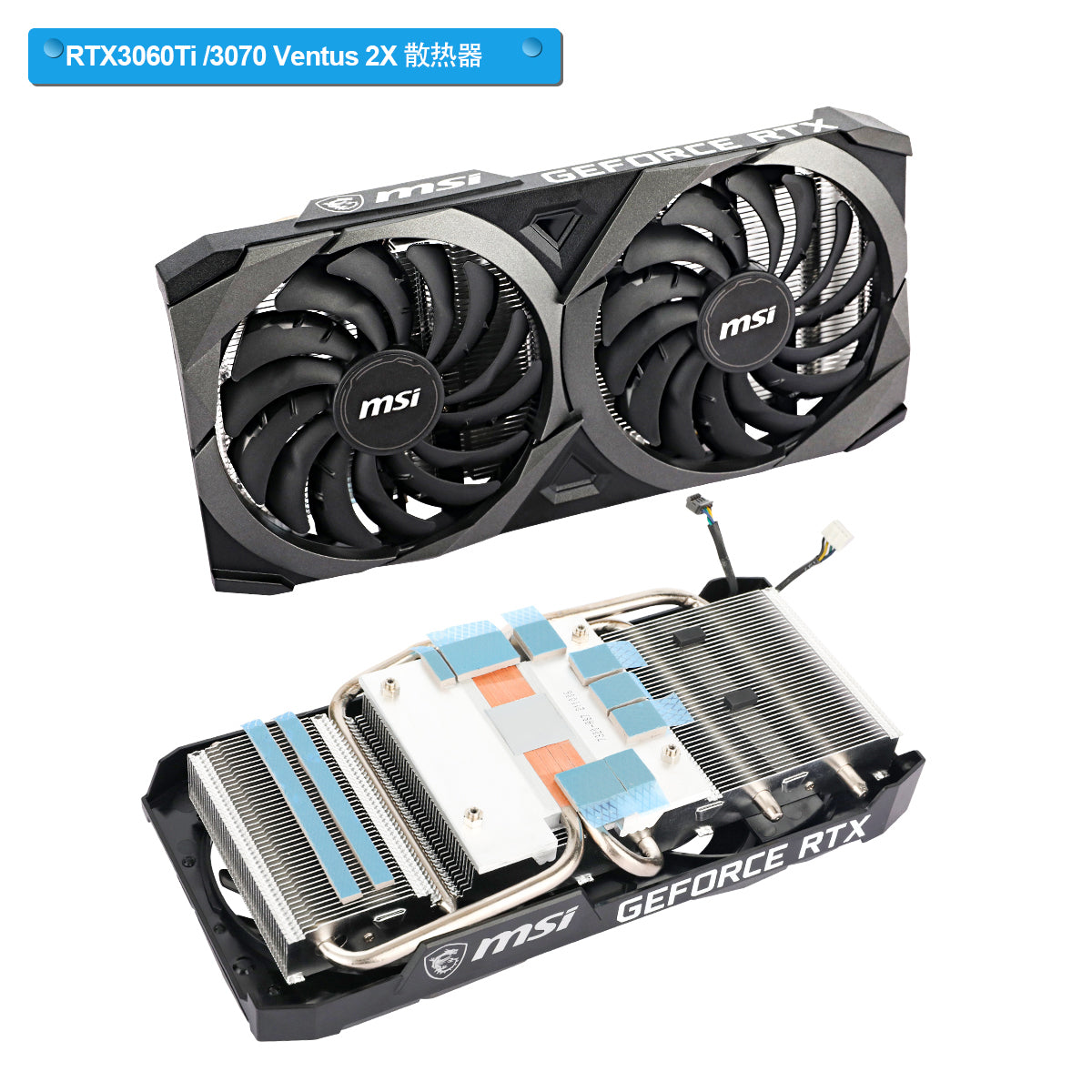 New Original Heatsink For MSI RTX 3060 3060Ti 3070 Ventus 2X GPU