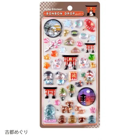 ボンボンドロップシールより和柄、churukiraシリーズなど全28柄が再販