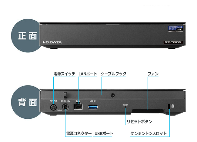 HVL-RSシリーズ 仕様 | 録画用HDD／SSD | アイ・オー・データ機器 I-O DATA