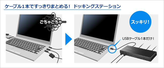 US3C-DS1/PD-A | USB Power Delivery対応 ドッキングステーション