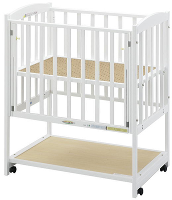 レンタルベビーベッド商品詳細コンパクトホワイト - 株式会社愛育ベビー