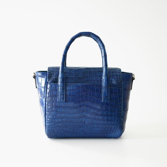藍染クロコダイル レイーナ 2WAYハンドバッグ – イビサ オンラインショップ