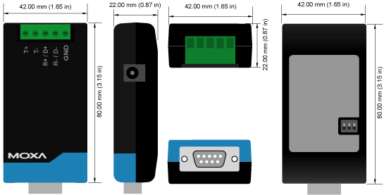 TCC-80 | 産業用変換器/コンバーター | Moxa | IBS Japan 株式会社