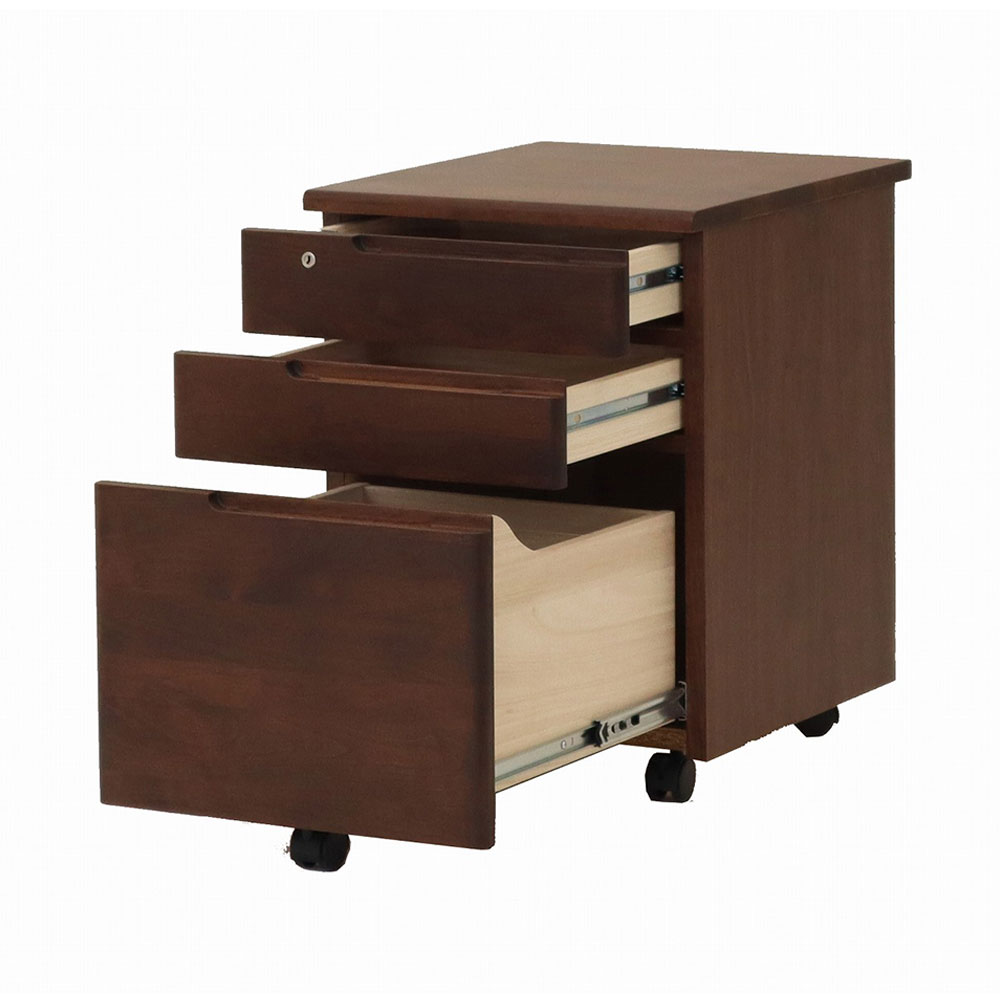 hotta woody（堀田木工所）デスクワゴン「アーク616 PL」幅42.1cm 鍵