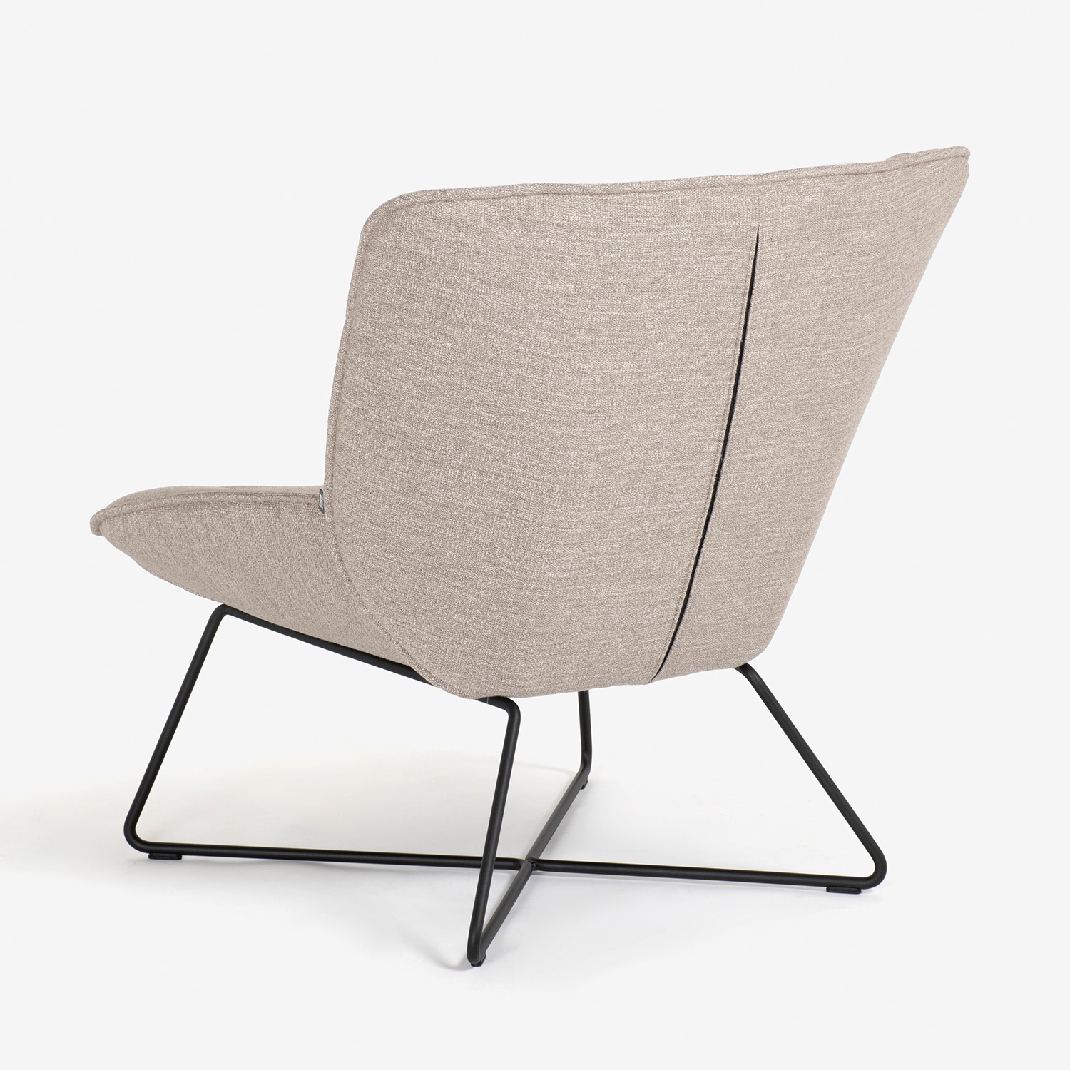 ROLF BENZ（ロルフベンツ）アームチェア「383」布グレーベージュ色