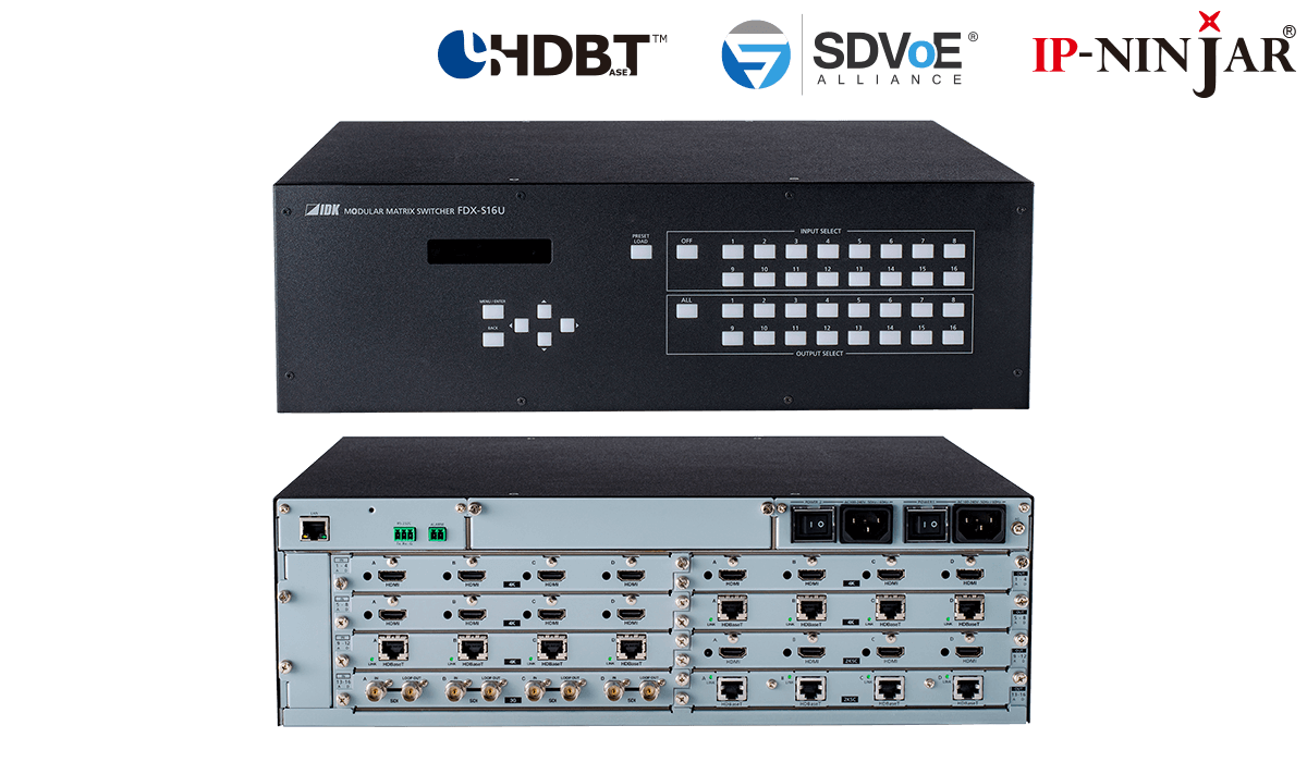 FDX-S16U 4K@60対応 モジュラー型マトリクススイッチャー | 株式会社