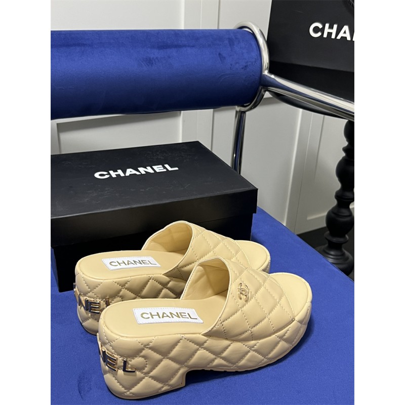 chanel ブランド ウェッジソール サンダル レディース シャネル
