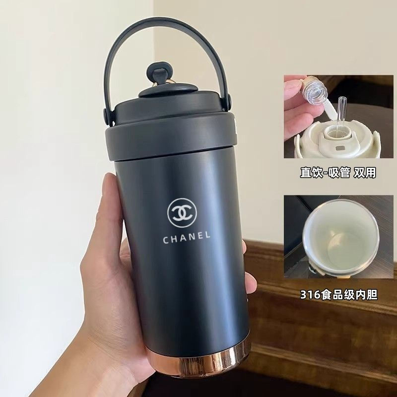 Chanel 保温水筒 マグボトル タンブラー 蓋付き 保温ボトル シャネル