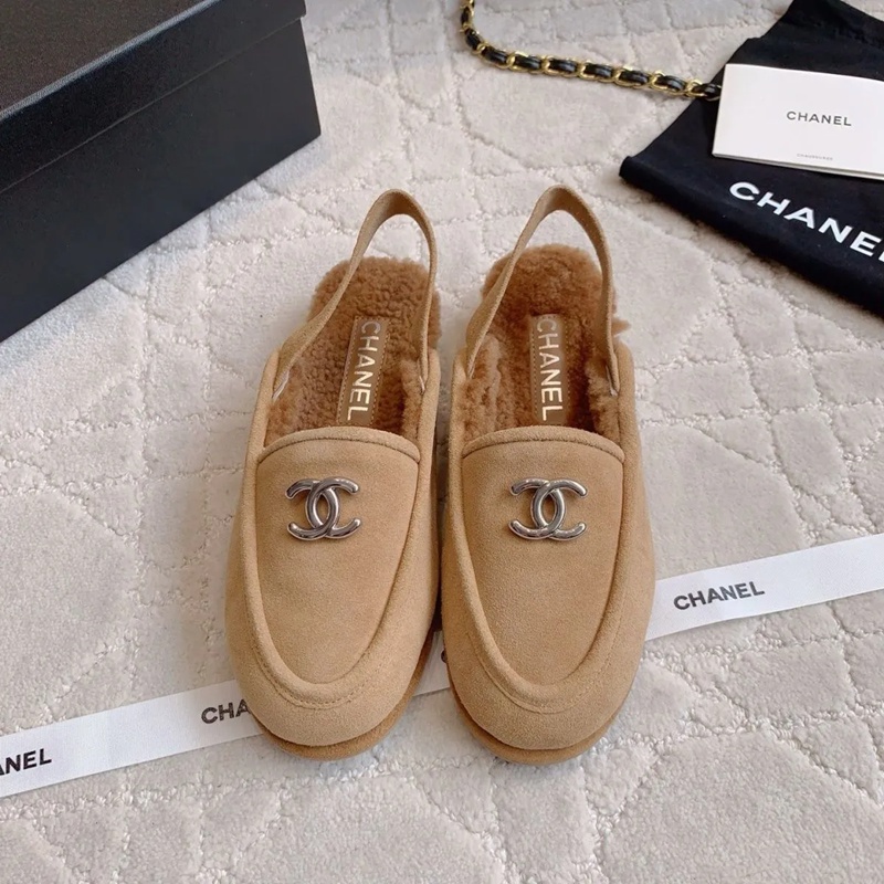 Chanel シャネル ブランドシューズ モカシン ファー ローファー 裏