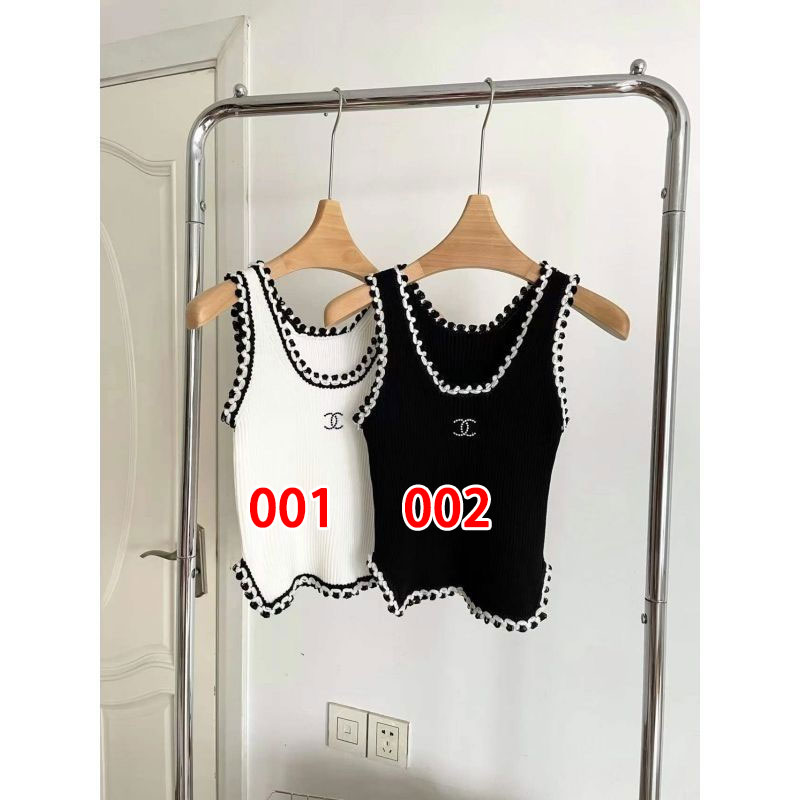 シャネル キャミソール ニット タンクトップ サイズ42 シャネル