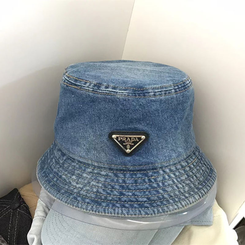 プラダ バケットハット デニム メンズ レディース PRADA 帽子 ユニ