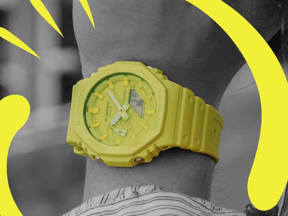 G-SHOCK Casio Classic Quartz Watch, Bio-Based Resin, Green, GA