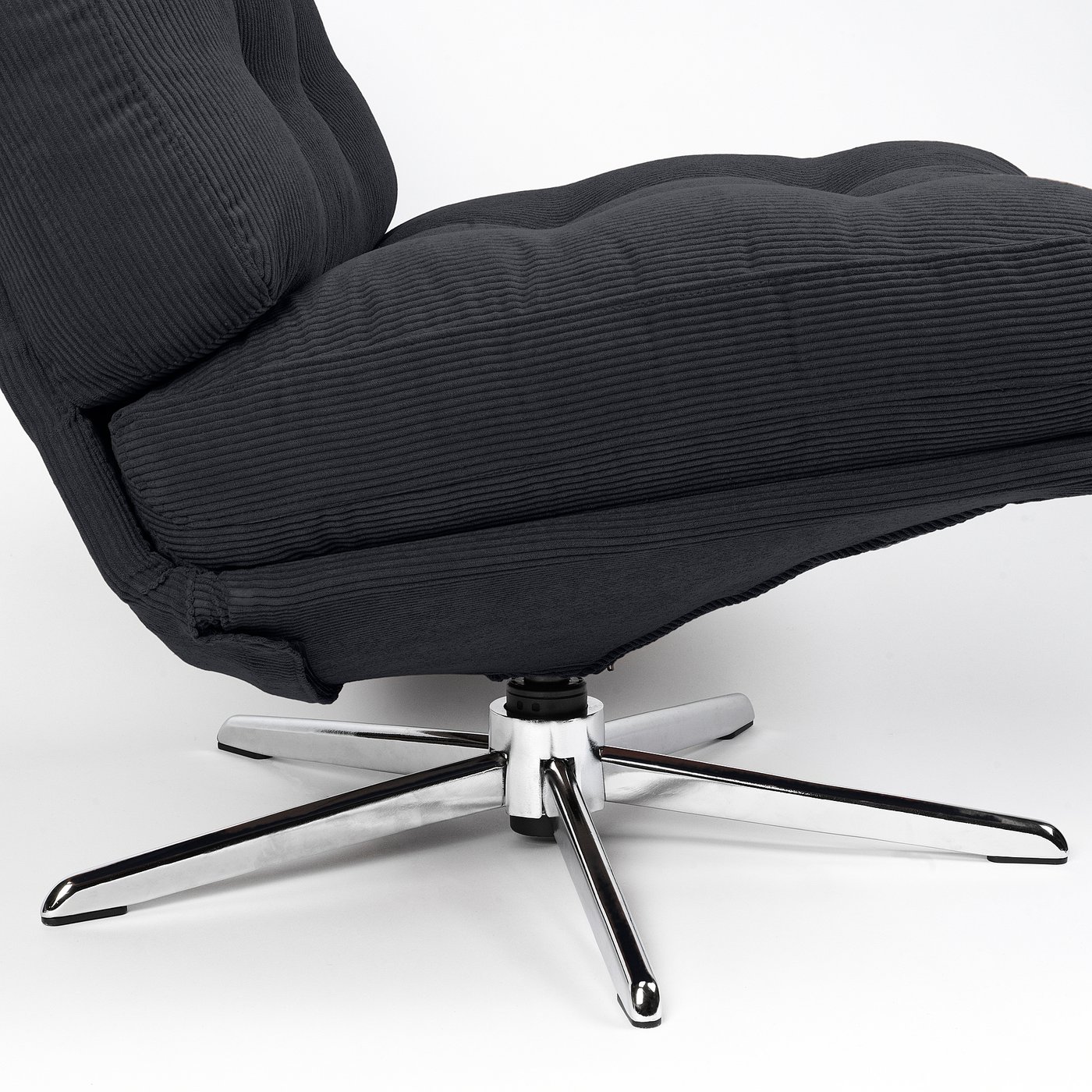 DYVLINGE swivel easy chair, Kelinge black - IKEA Latvia