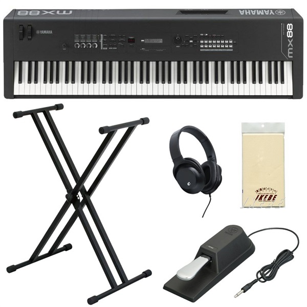 YAMAHA MX88 BK［初心者向け☆キーボード入門セット♪］※配送事項要ご