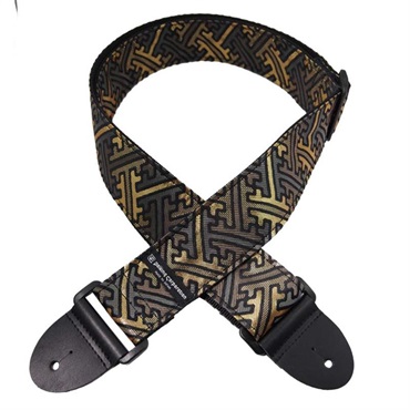 Daiking Corporation 西陣織りギターストラップ DGS-NKN60 金襴猫伝統