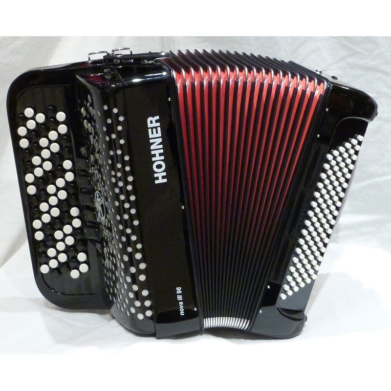 Hohner (アコーディオン専門店・出荷前検品発送)Nova III 96 BLK +