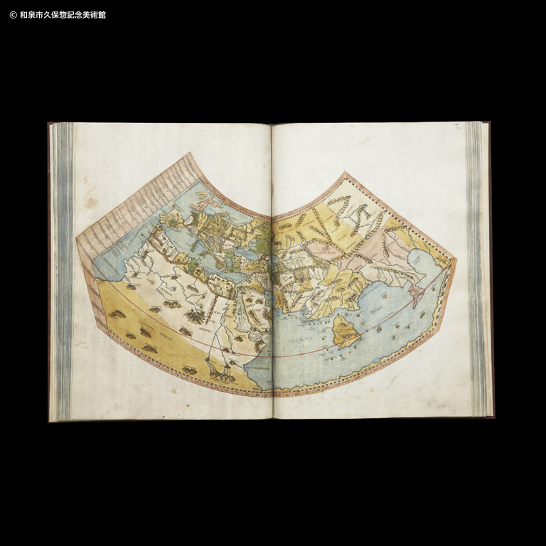 地理学』 既知の世界の地図｜デジタルミュージアム｜和泉市久保惣記念