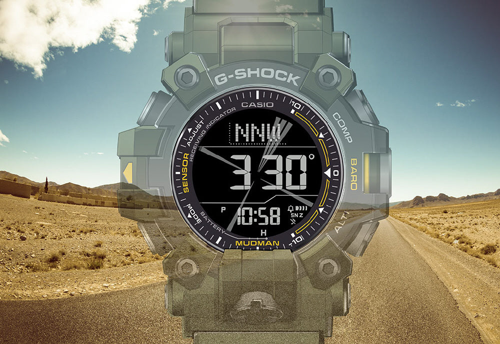 Casio Men's G-Shock Master of G Series Mudman Triple Sensor Model