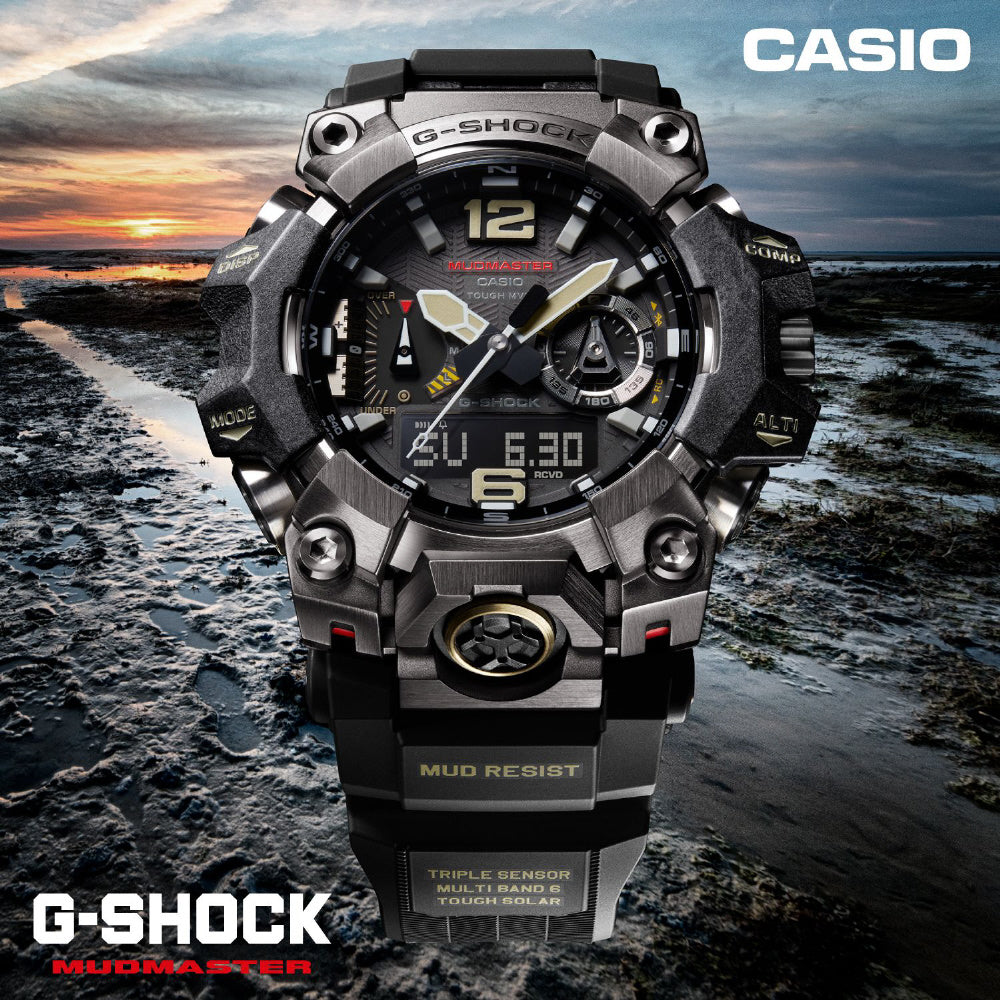 Casio Men's G-SHOCK MASTER OF G MUDMASTER Solar Radio-Controlled