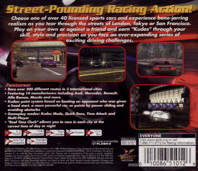 MSR Metropolis Street Racer - (DC) SEGA Dreamcast [Pre-Owned