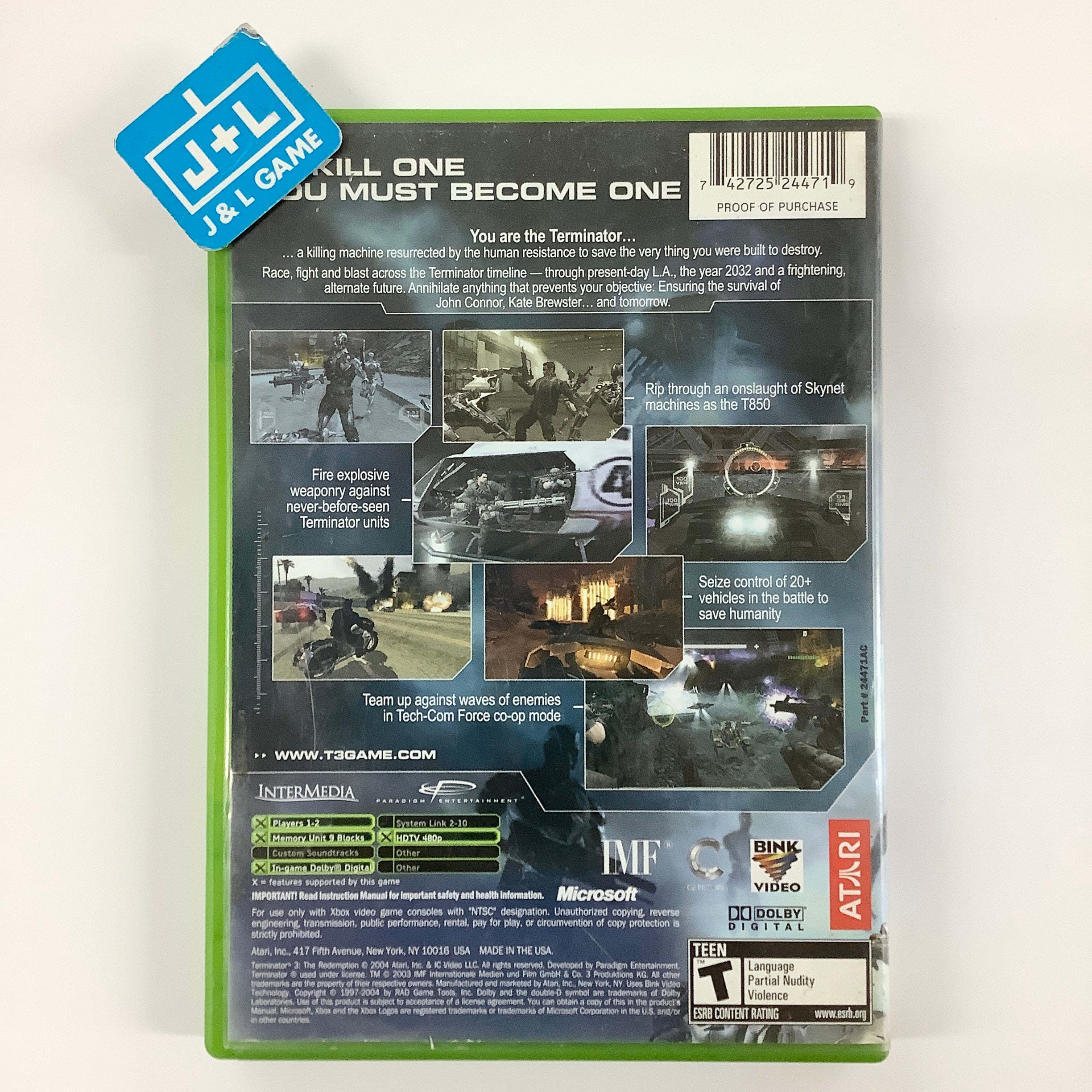 Terminator 3: The Redemption - (XB) Xbox [Pre-Owned] | J&L Game