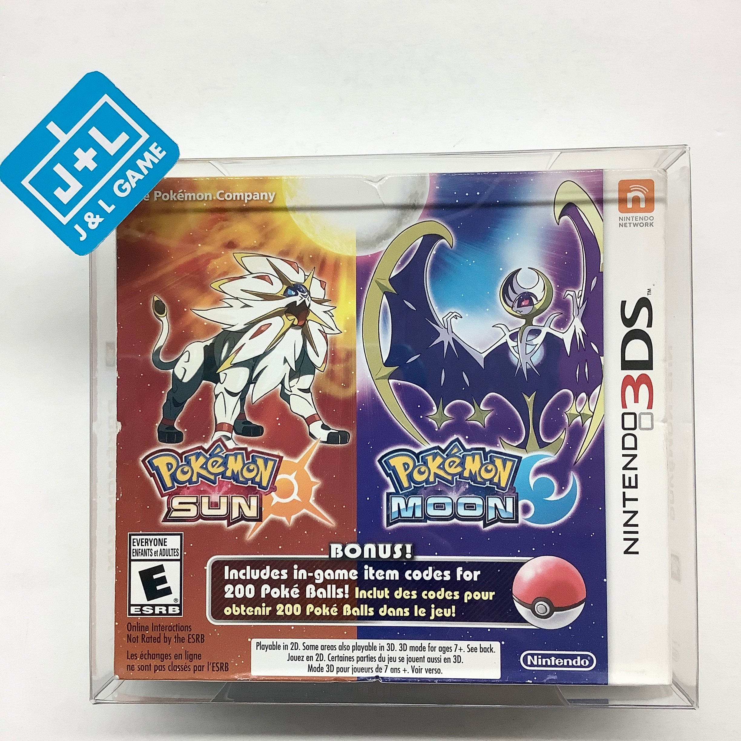 Pokemon Sun and Moon Dual Pack - Nintendo 3DS Pokémon | J&L Game