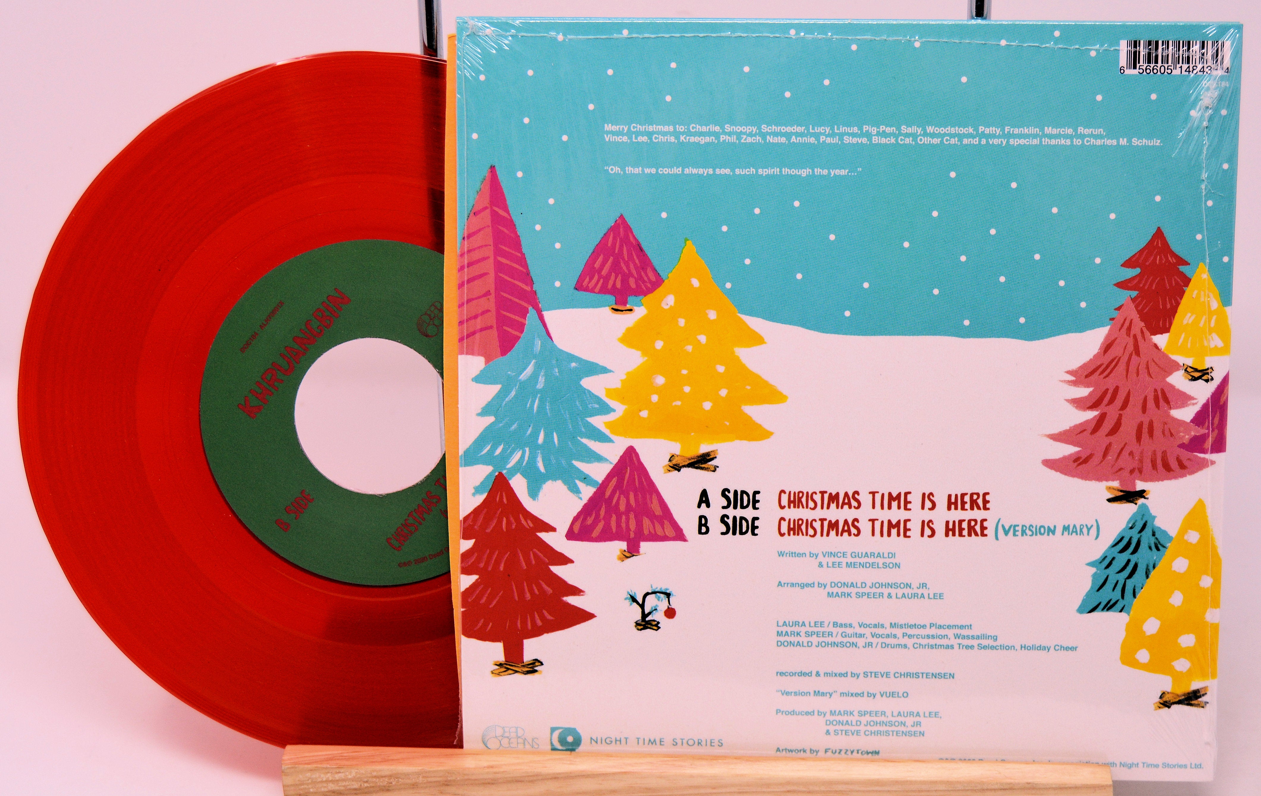 Khruangbin - Christmas Time Is Here, 7 Inch Vinyl Record, Red