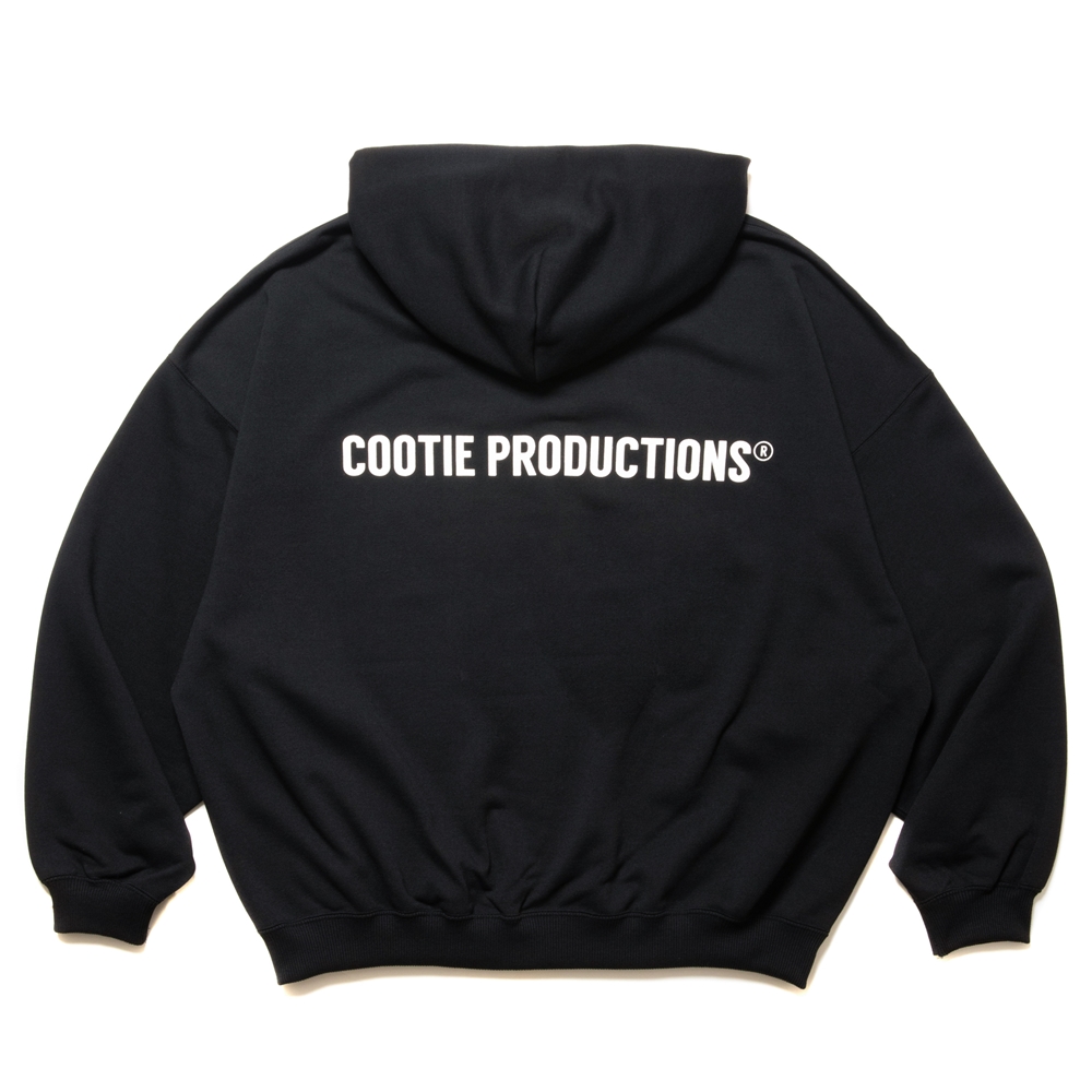 COOTIE PRODUCTIONS/Dry Tech Oversized Sweat Zip Up Hoodie（Black