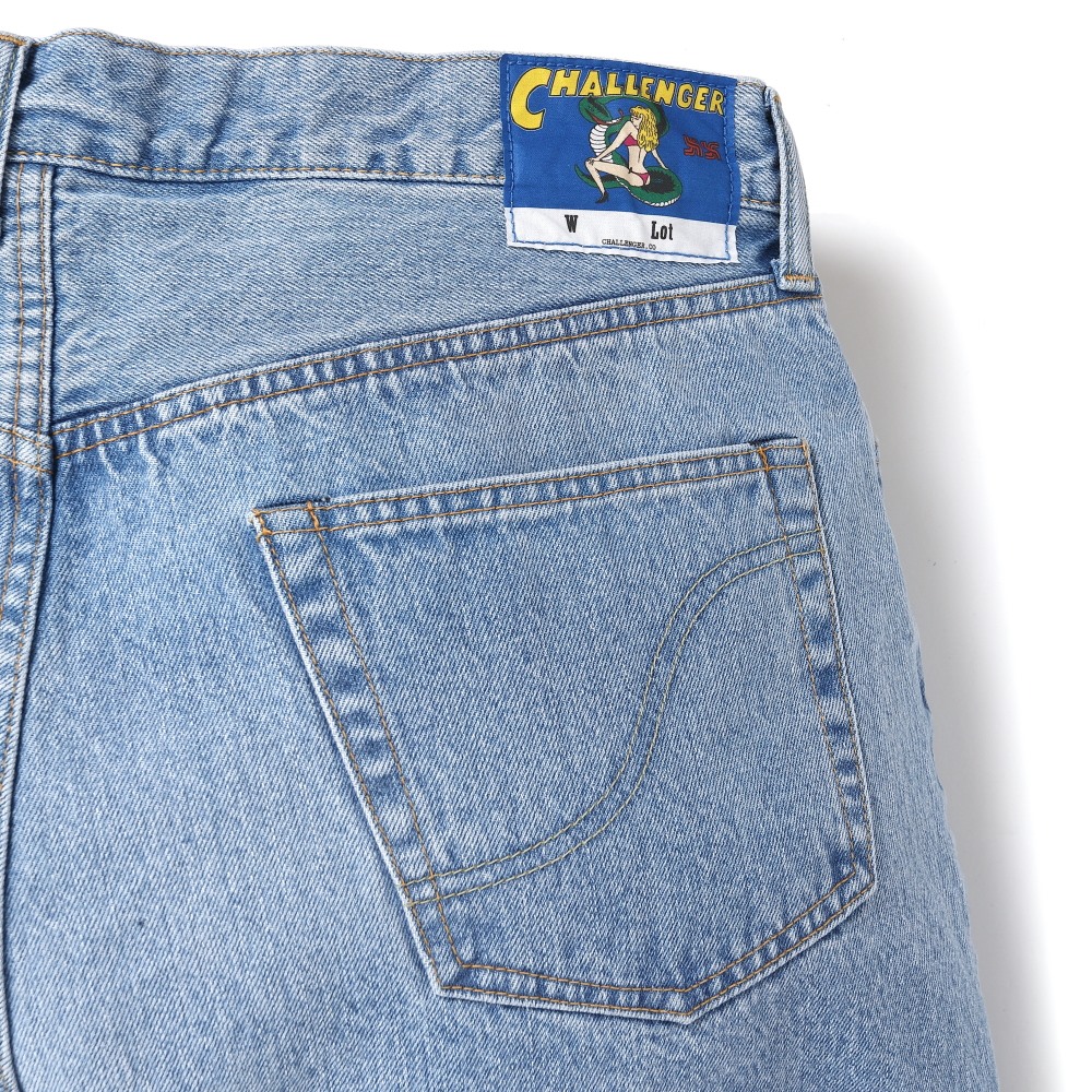 CHALLENGER/DENIM PANTS（WASHED INDIGO）［デニムパンツ-25春夏］ - JONAS