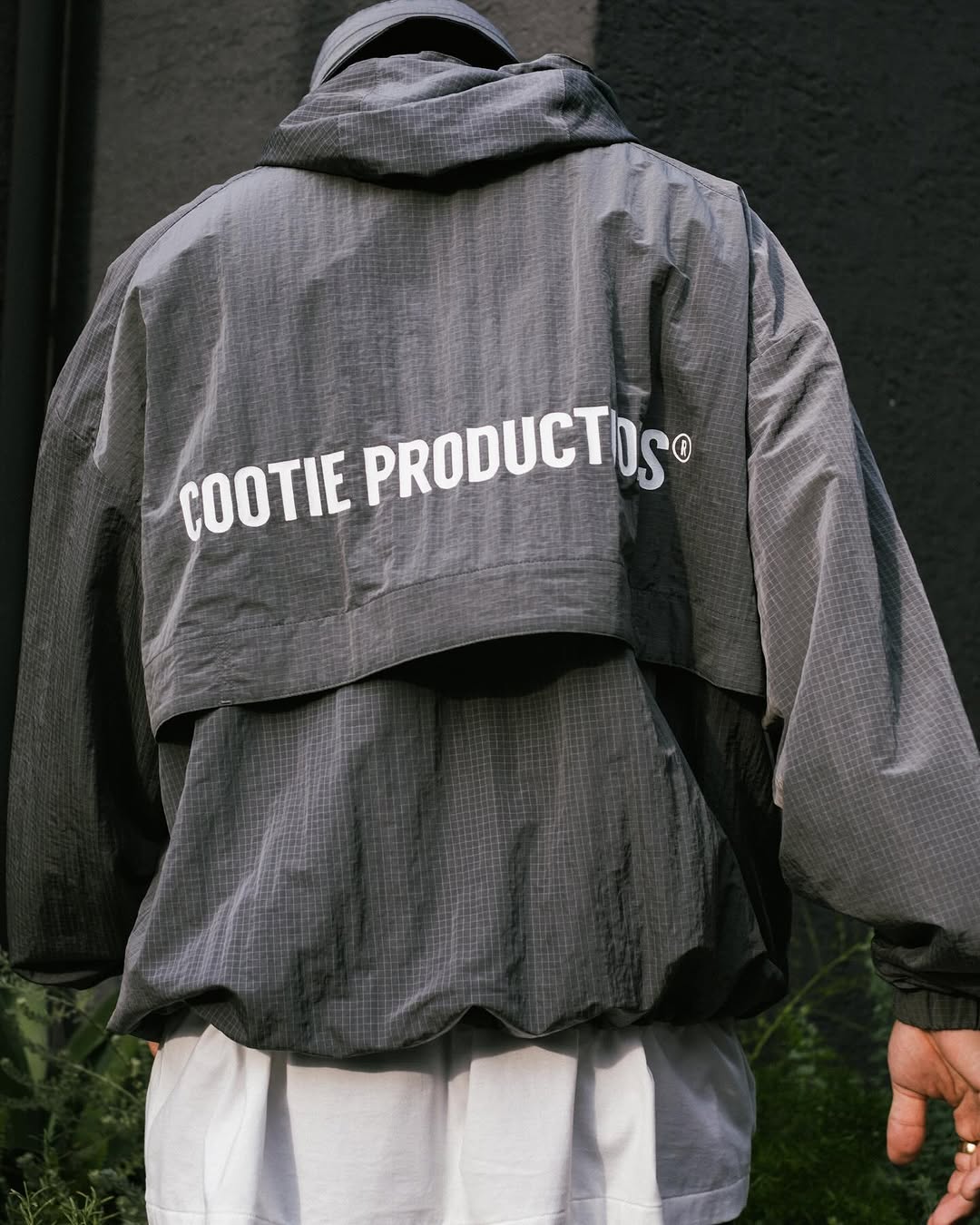 COOTIE PRODUCTIONS/Nylon Ripstop Training Jacket（Gray）［ナイロン