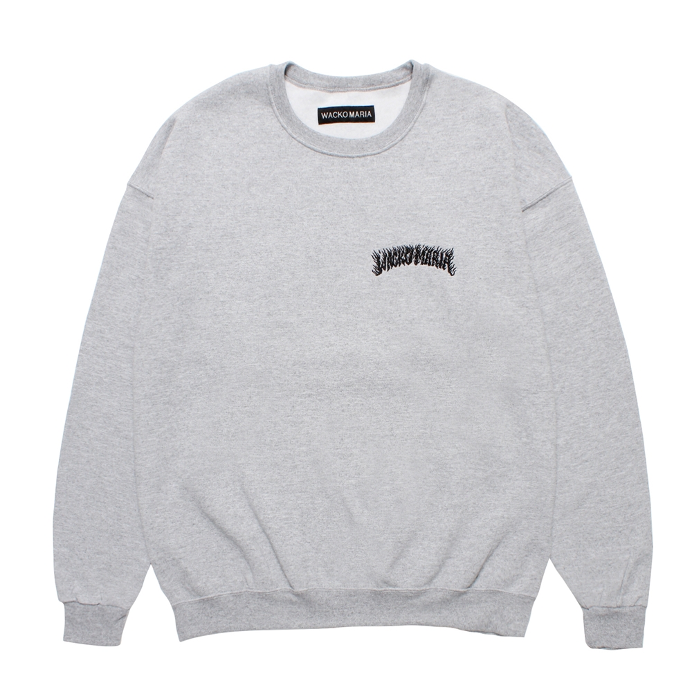 WACKO MARIA/TIM LEHI / SWEAT SHIRT（GRAY）［クルーネックスウェット