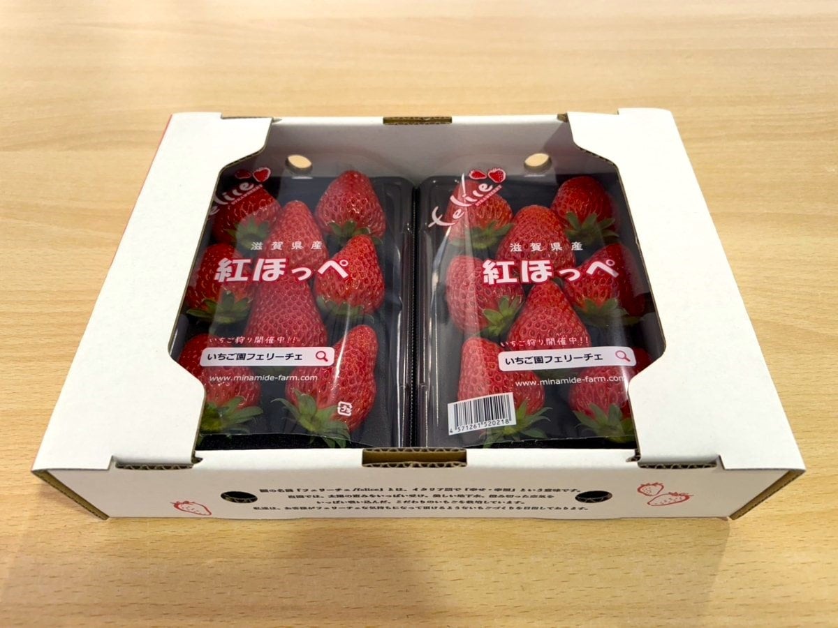 滋賀県産いちご「紅ほっぺ」3Lサイズ 約250g×2パック: 近江の味彩