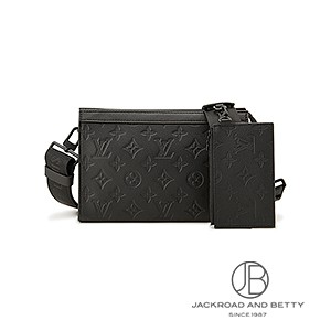 ガストン・ウェアラブル ウォレット モノグラム シャドウ ブラック 黒