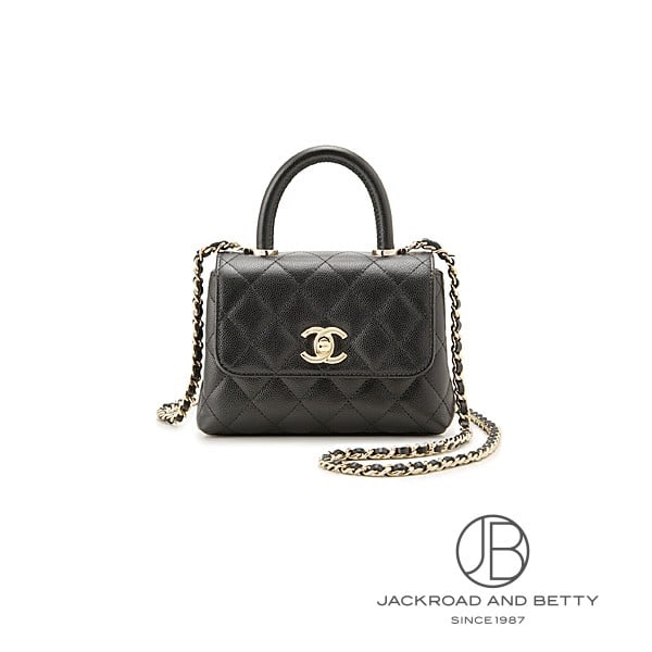 マトラッセ ココハンドル 14.5 ミニ チェーンクラッチ バッグ ブラック