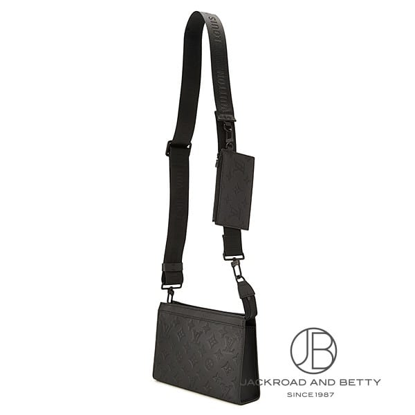 ガストン・ウェアラブル ウォレット モノグラム シャドウ ブラック 黒