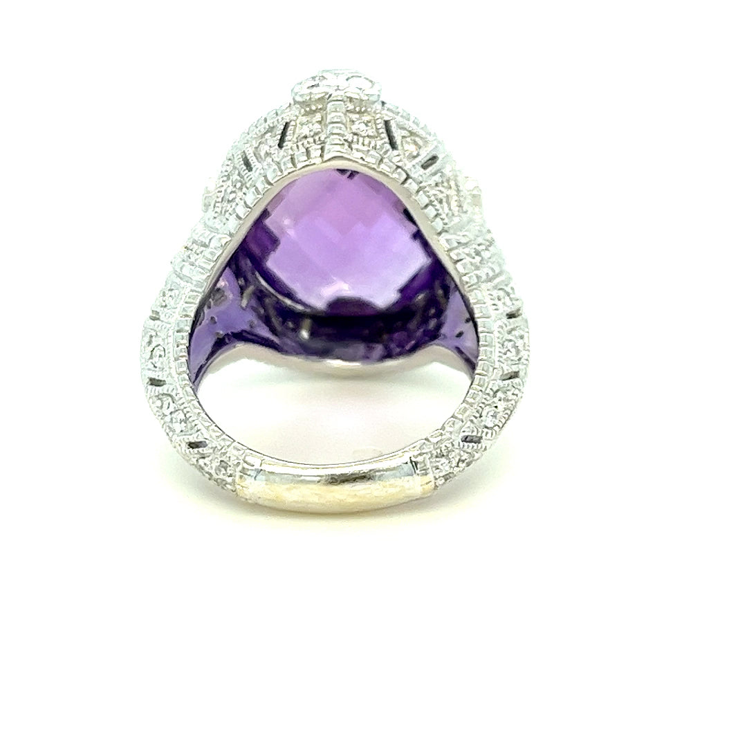 Judith Ripka amethyst cocktail ring Miami FL Coral Gables Jae's